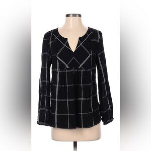 NWOT Old Navy Black Plaid Blouse